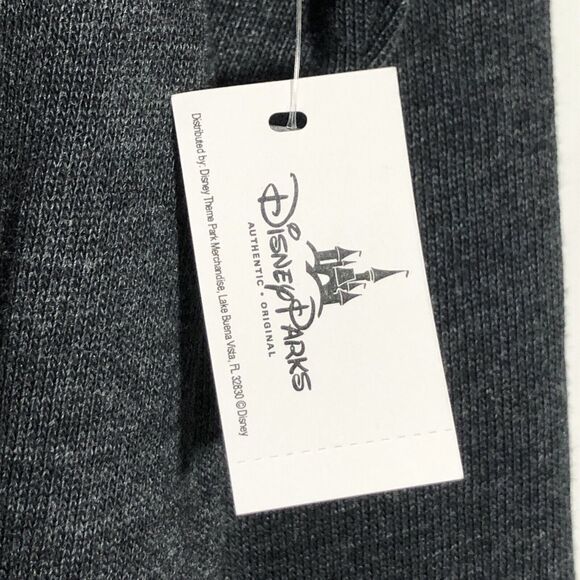 Disney Parks Pullover Mens Small Gray 2018 1/4 Button Kangaroo Pocket NEW - Picture 5 of 13